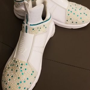 Puma Custom Rhinestone Sneakers